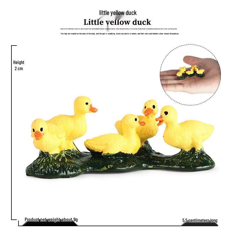 Children s Black Swan and Goose Animal Figurine Set - Plastic Decorative Toys