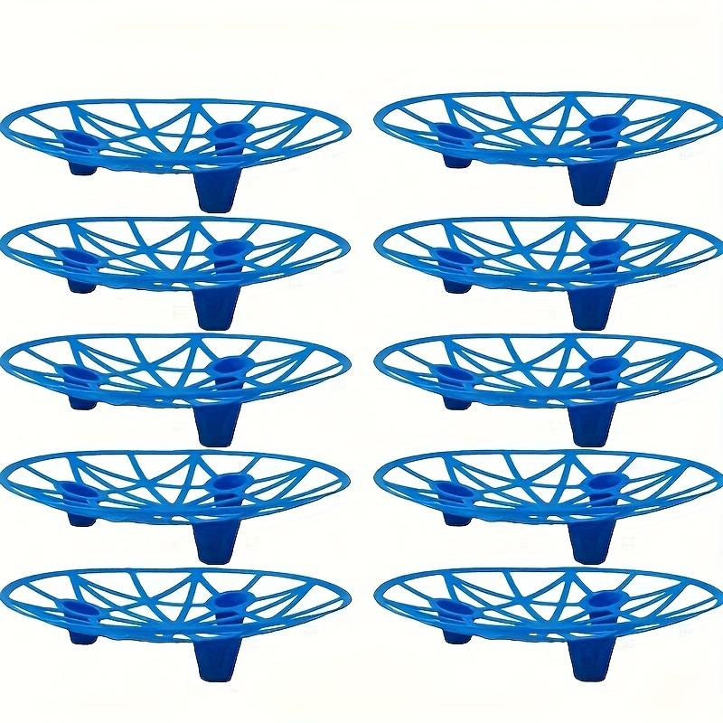 10/5Pcs Durable Blue Plastic Watermelon Support Trays - Anti-Rot, Sturdy Design For Garden & Farm Fruit Display, Ideal For Melon