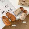 New Unisex Retro Birkenstock Slippers for Kids - Closed-Toe, Non-Slip, Casual Spring/Summer Outdoor Shoes