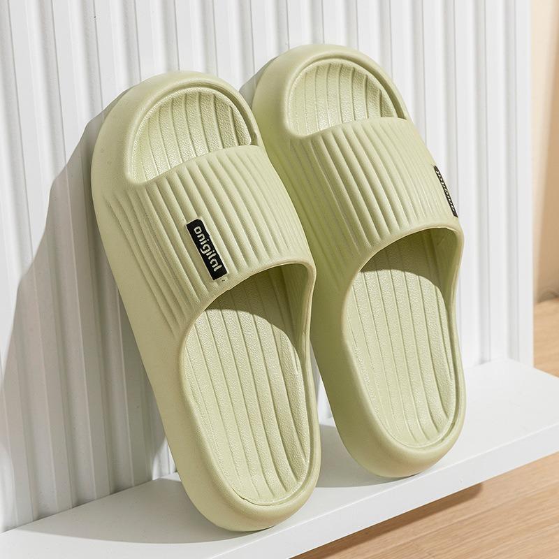 Spring and summer new EVA simple fashion soft bottom cool slippers female couple indoor wear non-slip wear-resistant slippers