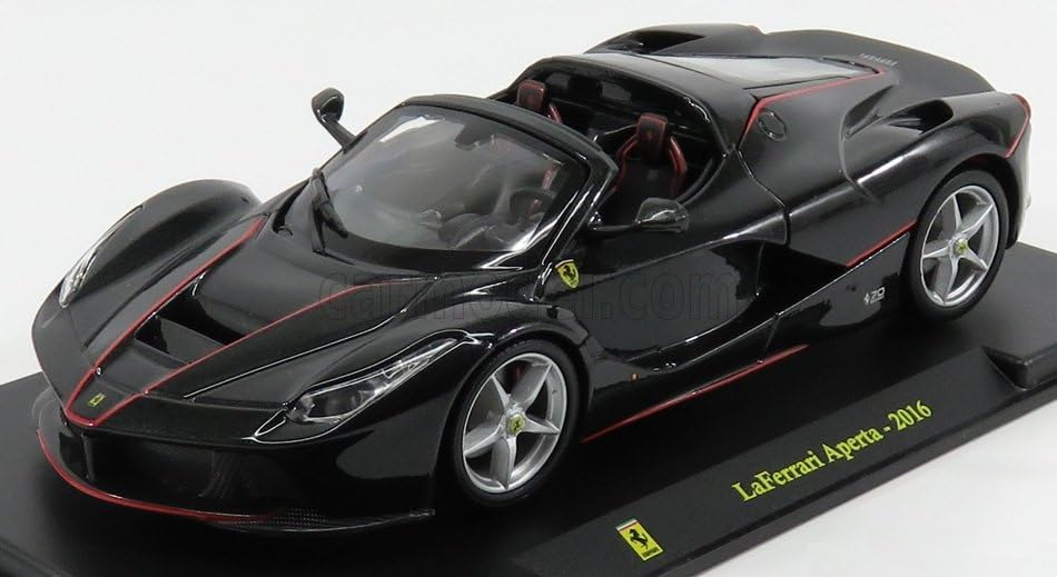 

Мини-автомобиль Ferrari LaFerrari Aperta 2016 с кейсом 1/24 (черный металлик) [элемент] чёрный
