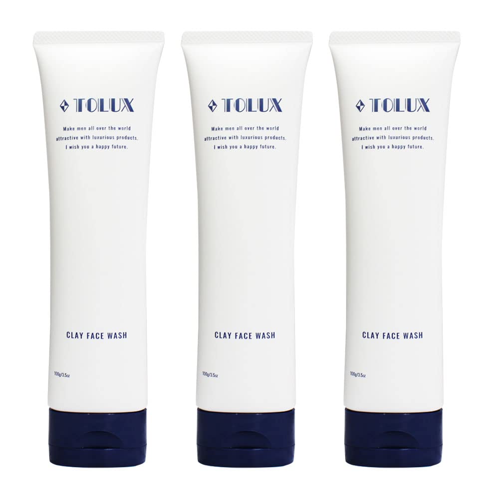 TOLUX Medicated Clay Facial Cleanser Acne and Pore and for Clogged Sensitive Atopic Oily Dry and Seborrheic Contains Dipotassium Glycyrrhizate and
