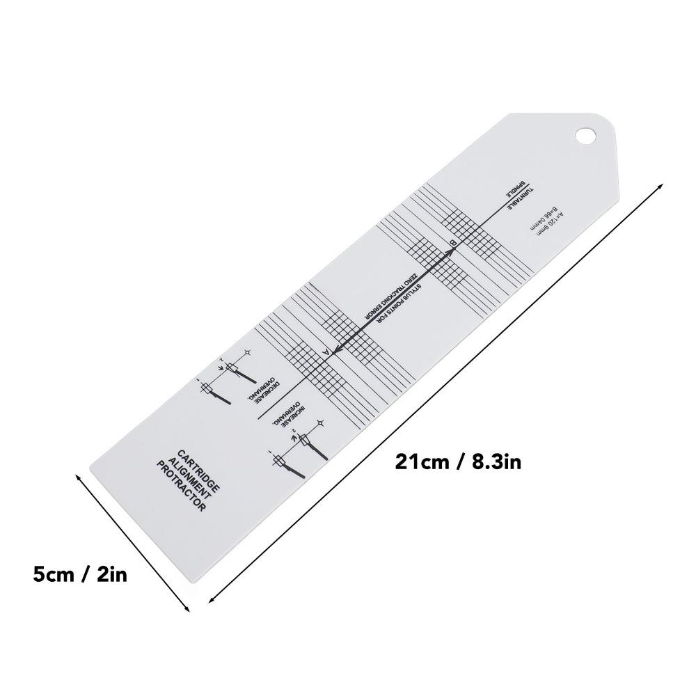Precision Tool Cartridge Alignment Tool Stylus Alignment Protractor for Record Players