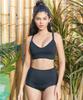 Leijibi Up10Tion High-Waisted Bikini Set Black