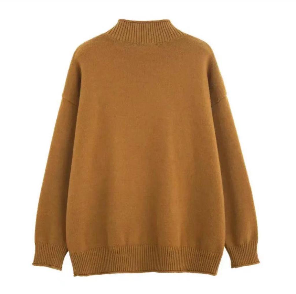 Men's 2025 Stand Collar Knit Cardigan Sweater - Casual, Loose Fit, Trendy Outerwear for Spring, Autumn, and Winter.