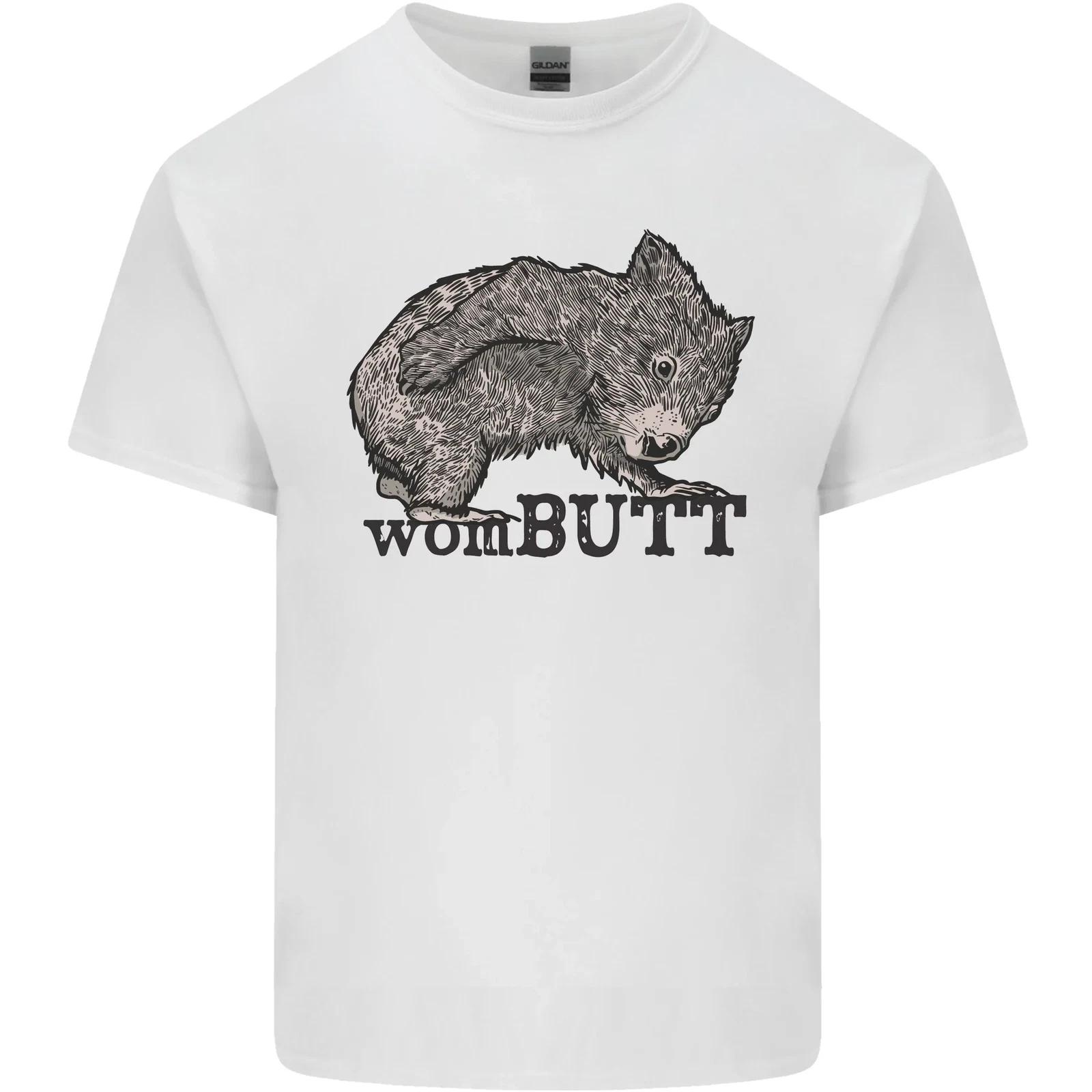 Wombutt Funny Wombat Kids T-Shirt Childrens S