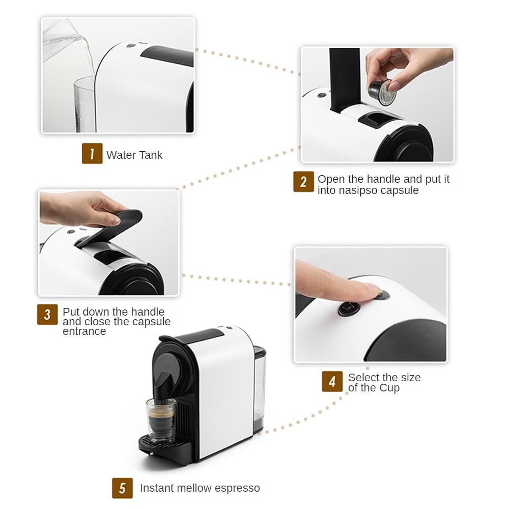 Italian Automatic Capsule Coffee Machine Home Office