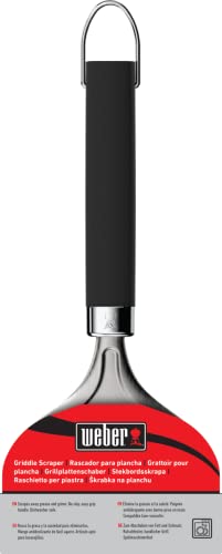 Weber BBQ Grill Griddle Scraper, Spatula for Grill Cleaning [Official Japanese Product with 2-Year Warranty] 6781
