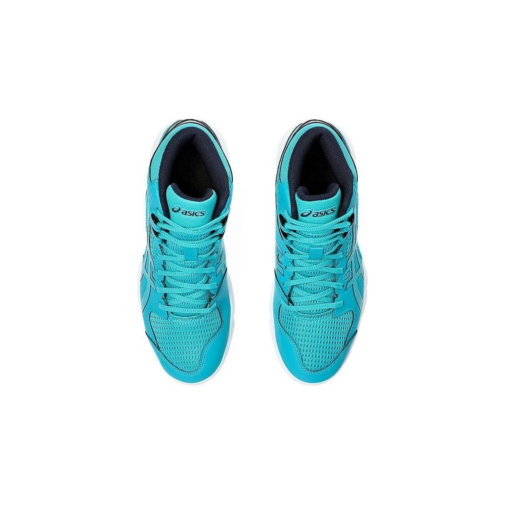 Asics Dunkshot Mb 9 Durable Mid-Top Kids Basketball Shoes Blue Kids basketball shoes 1064A006-300