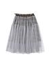 TUOMIO Check Tulle Skirt [Brown]