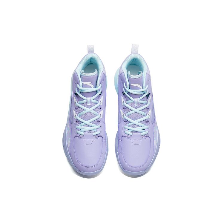 New ANTA Star Trail 4 Basketball Shoes Men High Top Light Purple/Glacier Blue 112221632S-2
