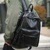 Schoolbag waterproof and dirt-resistant PU leather schoolbag female college student casual simple women's travel backpack girls fashion backpack