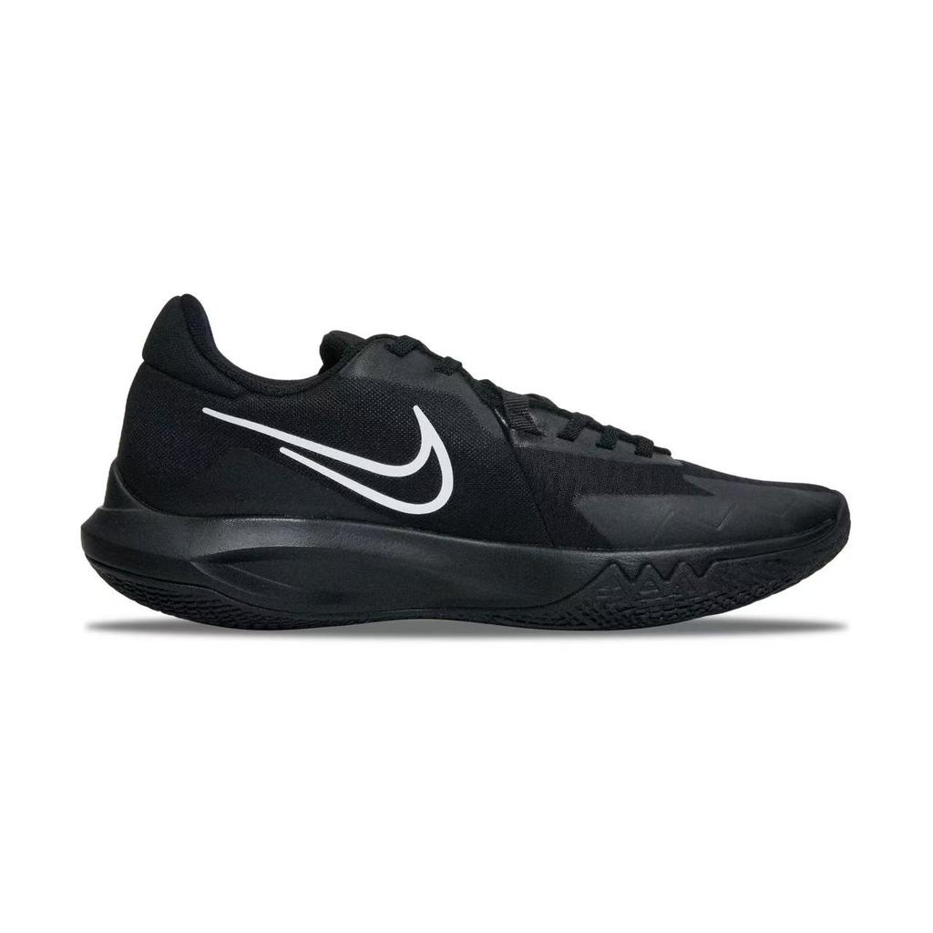Nike Precision 6 Cushioning Abrasion Resistant Slip Resistant Low top Basketball Shoes Men's Black DD9535-003(team741-)