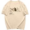 Oversize Harajuku Style Printed Shortsleeved Tshirt Female Korean Version Ins Loose Allmatch Daily Commuting Simple Tee Shirt