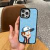 Bill Cipher G-Gravity F-Falls   Phone Case For iPhone17,16,15,14,13,12,11 Plus,Pro Max Colored Silver Plated Inside Cover