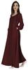 Bimba Women Islamic Prayer Dress With Hijab Cuff Sleeves Traditional Muslim Abaya