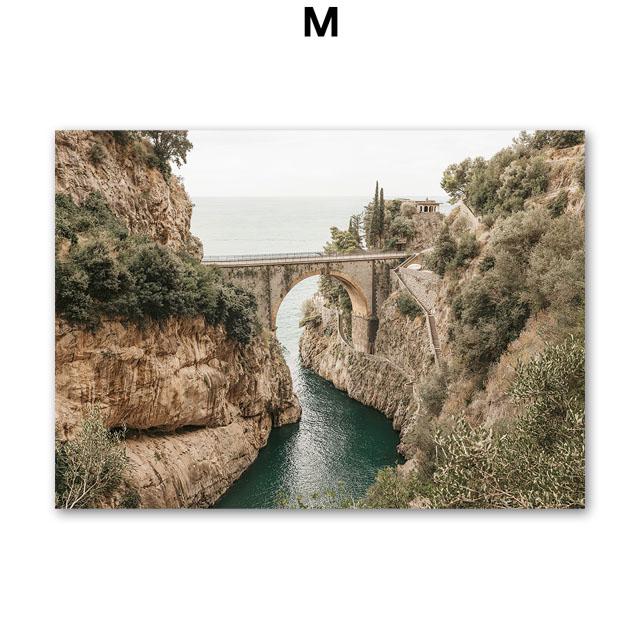 Sea Bathing Beach Girl Fruit Juice Nordic Landscape Posters Wall Art Canvas Painting Hotel Gallery Pictures Of Living Room Decor