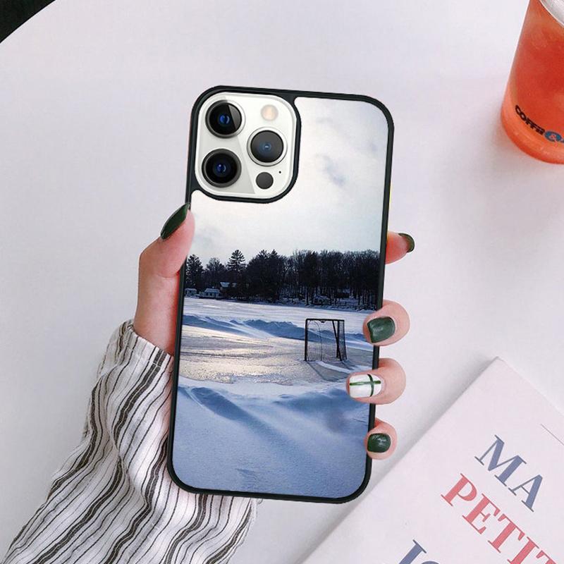 Ice Hockey Rink Sport Phone Case For iPhone 17 Air 16 15 14 13 12 Pro Max Plus Max Cover Shell Coque