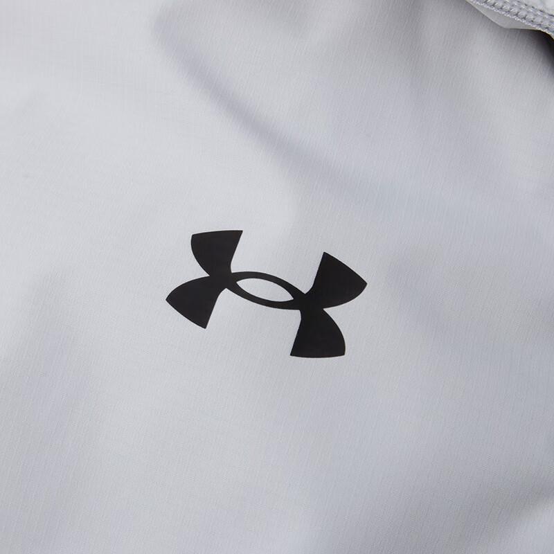 Under Armour Solid Color Stand Collar Outdoor Running Casual Down Vest Breathable Casual Knitted Sports Pants Set 23600803-009+23600704-001