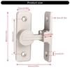 Metal Sliding Door Lock with Fluorescent Feature Secure 90 Degree Latches Stable Sliding Door Latches Lock Simple Installs