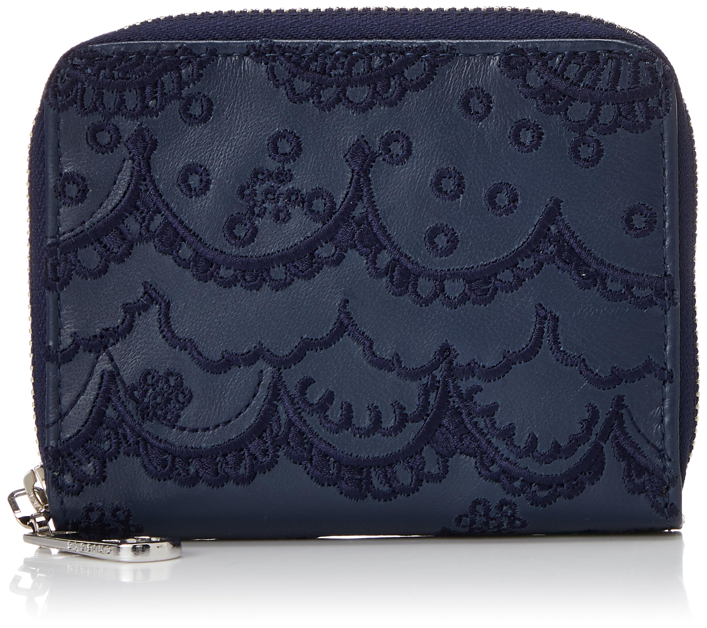 Цумори Кисэто Компактный кошелек с вышивкой гребешка Темно-синий Мини-кошелек Кошелек для мелочи