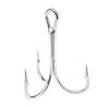 10pcs Sanben Hooks Lua Hooks Anchor Fishing Hooks Sea Fishing Hooks Triple Claw Anchor Hooks Silver Black Fishing Hooks 2#4#6#8#