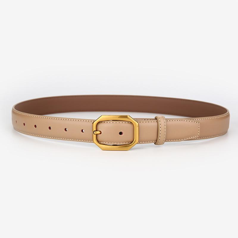 2023 Genuine Leather Retro Cowhide Belt for Jeans - Hong Kong Style