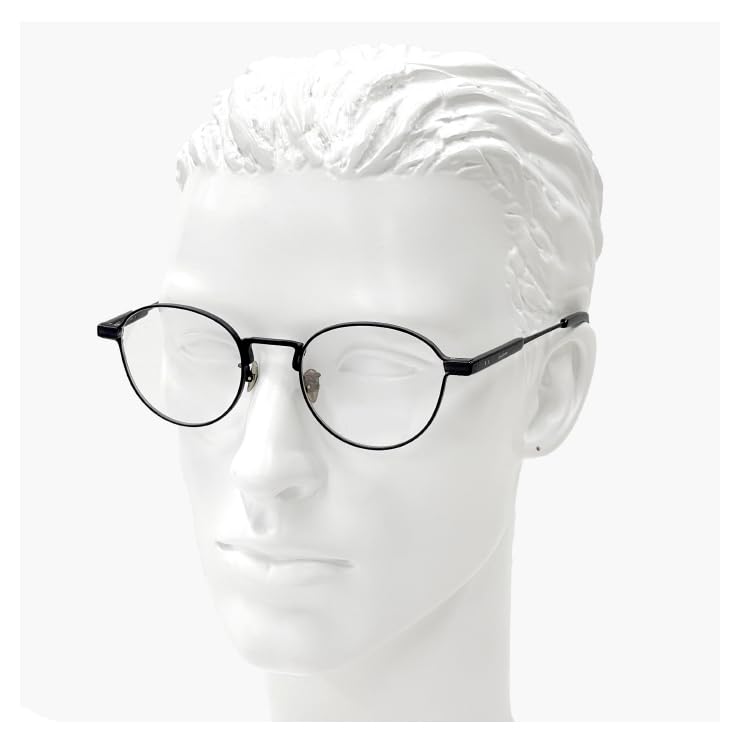 Yohji Yamamoto Glasses Made in Japan 3 c03 49mm Yohji Yamamoto Glasses Boston Type Beta Titanium Black Black Frame Made in Sabae Dummy Lens Shipping