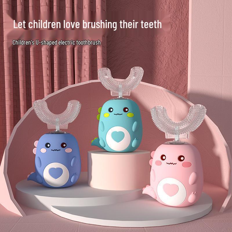 U-Shaped Sonic Electric Toothbrush for Kids, Silent, Ages 2-14+, Long Battery Life