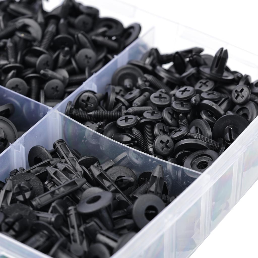 Rosfix Set Autostecker 620 Stück. im Plastik-Box – Hohe Qualität | Vielfalt an Typen und Größen | Praktisches Zubehör