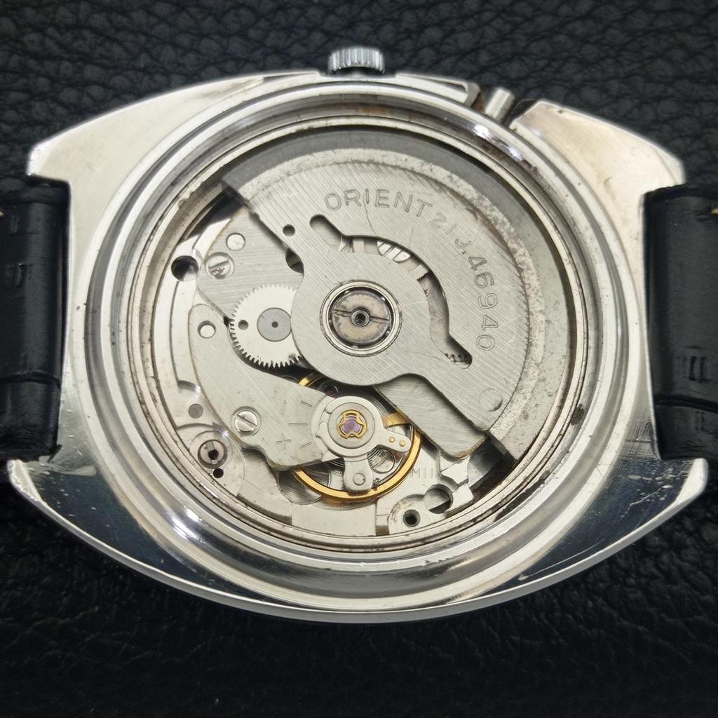 AUTOMATIC VINTAGE ORIENT CRYSTAL 46941 JAPAN MENS ORIGINAL DIAL WATCH a703456-1 R213c-a703456