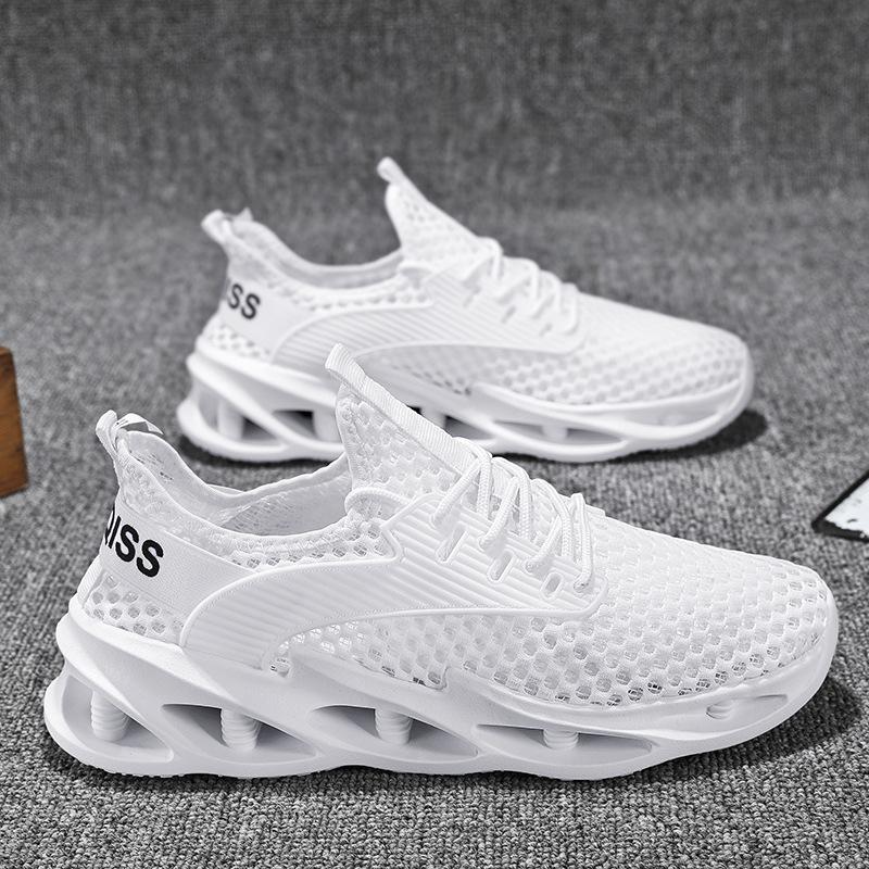 2025 new summer model breathable mesh lightweight sports shoes running shoes fitness shock-absorbing soft sole hollow couple explosion