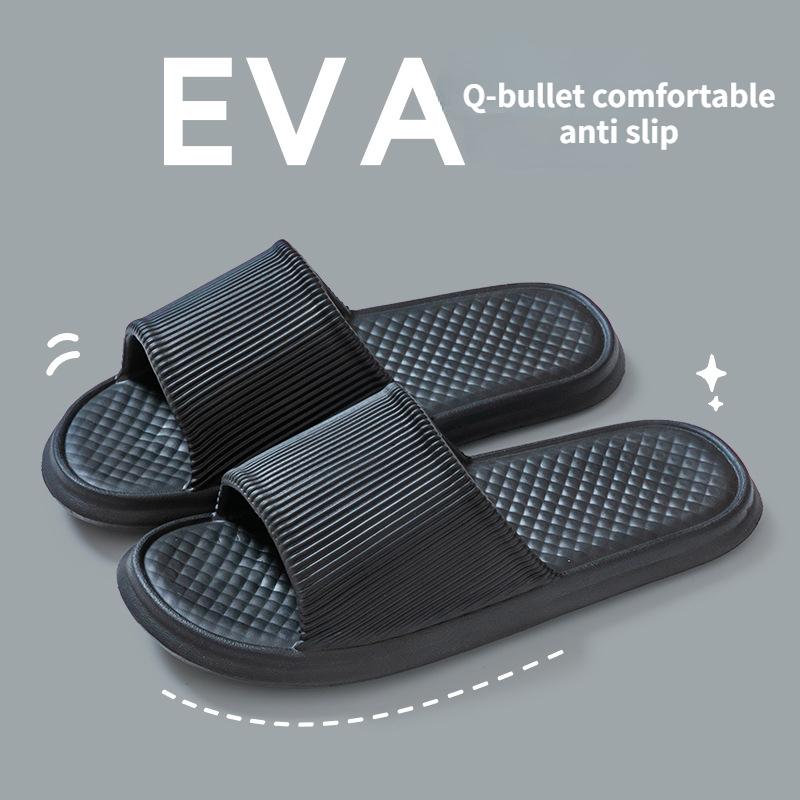 Stepping On Shit Feeling Slippers for Women Summer Outwear Indoor Home Bathing Non Slip Household 2024 New Thick Sole Slippers