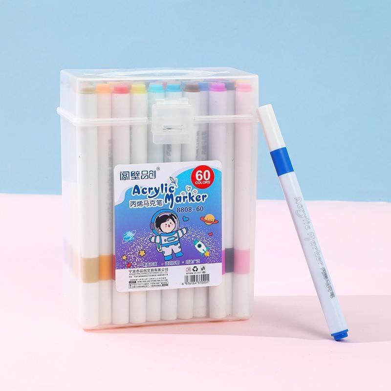 Acrylic Marker Pen Washable Non Bleed Art Pen Quick Dry Ink Markers For Student Kids Diy Drawing Graffiti