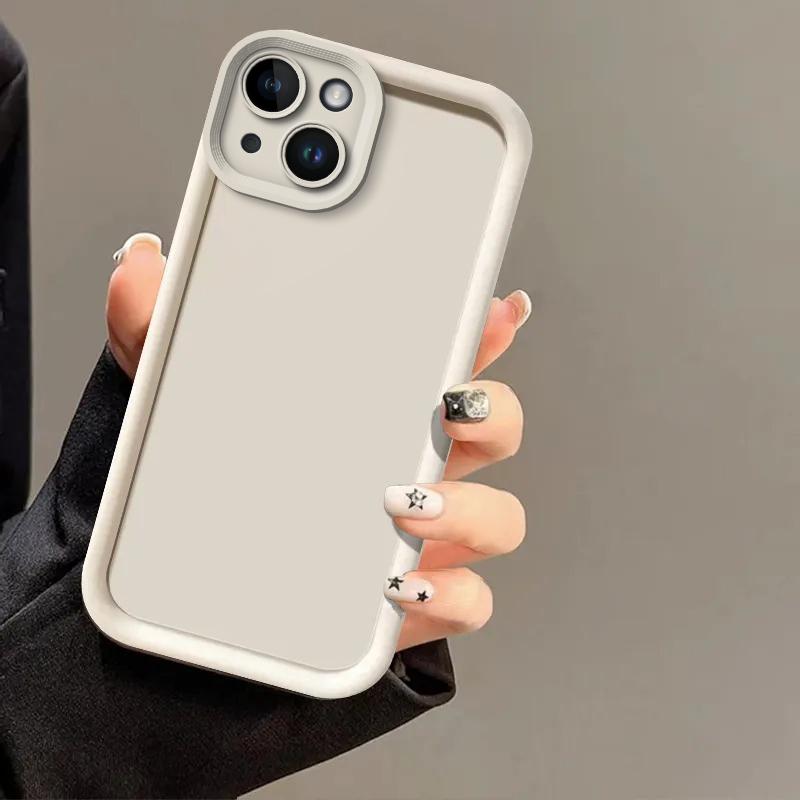 Camera Protect Silicone Case for iPhone 15 14 Plus 13 Pro Max 12 Mini 11 X Xs XR 7 8 Plus SE 2020 2022 Soft TPU Back Cases Cover