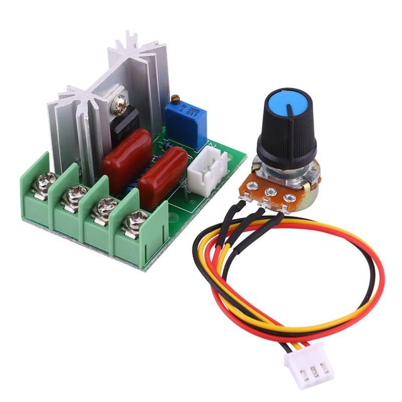 SCR Electric Voltage Regulator,Dimmer Motor Speed Controller,Temperature Controller AC Voltage Controller 6000W 220V for Controlling Light Brightness or Speed.