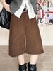 Juzhi 2024 Autumn High-Waist Korean Style Draped Casual Pants 1613