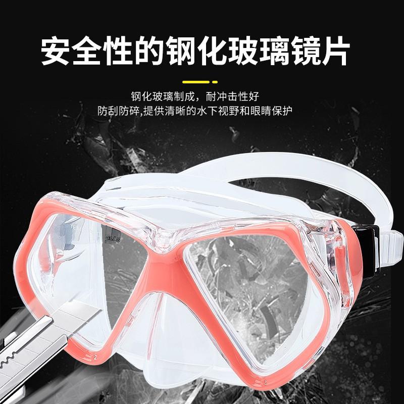 Adult Professional Anti-Fog Swimming Goggles HD Snorkeling Mask Large Frame Wide View Diving Eyewear
