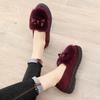 Doudou shoes women's new winter warm plush shoes flat women's shoes versatile cotton shoes