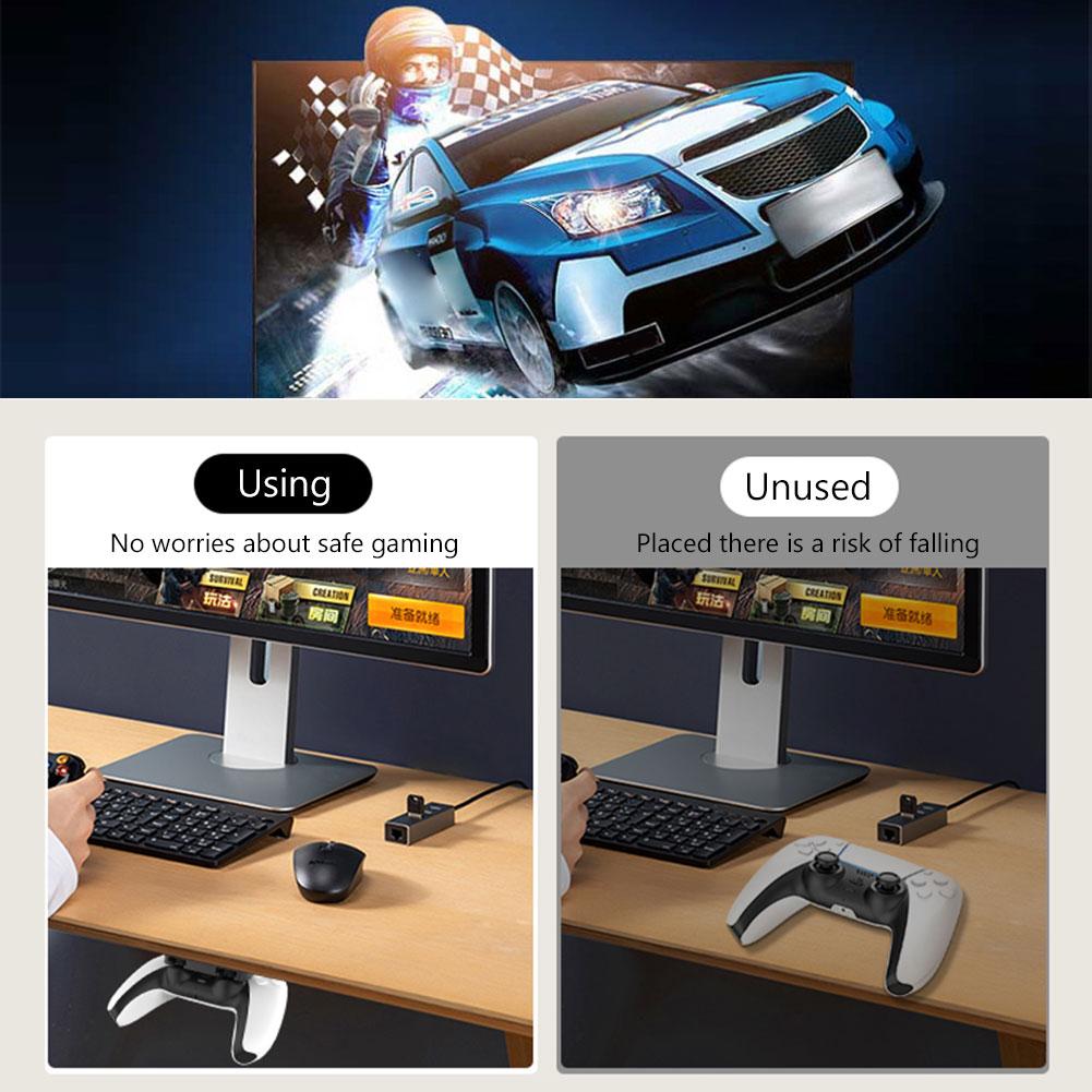 Controller Bracket Portable Controller Handle Bracket for PS5 PS4 PS 4 5 Game Console Hanging Storage Rack