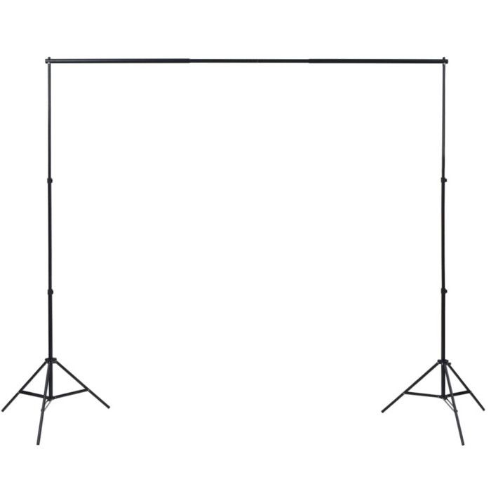 VidaXL Kit de studio avec 5 toiles de fond colorées et cadre réglable