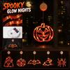 Halloween Suction Cup Light Decoration Pumpkin Witch Bat Spider Ambient Lighting Battery Operated Requires 3 AAA Batteries Not Included