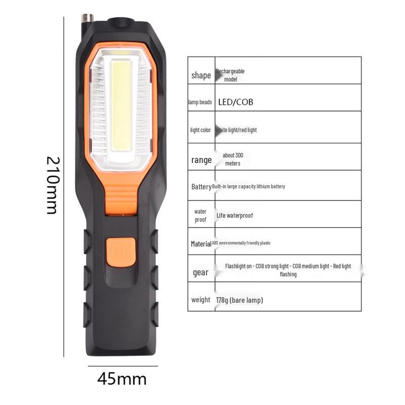 Automotive LED Work & Emergency Flashlight