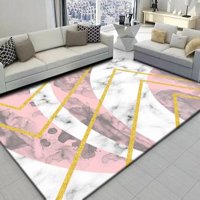 Pink Maiden Room Carpet Living Room Sofa Coffee Table Abstract Gradient Simple Bedroom Bedside Rugs For Bedroom Home Decoration
