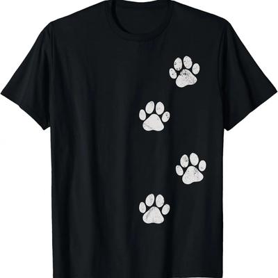 Paw Print Dog Cat Pet Lover T-Shirt