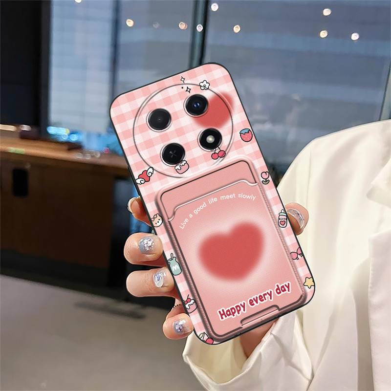 Back Cover Shockproof Phone Case For Huawei Enjoy70 Pro/Nova12i/Nova13i Anti-knock Card Bag Durable Protective Cute TPU