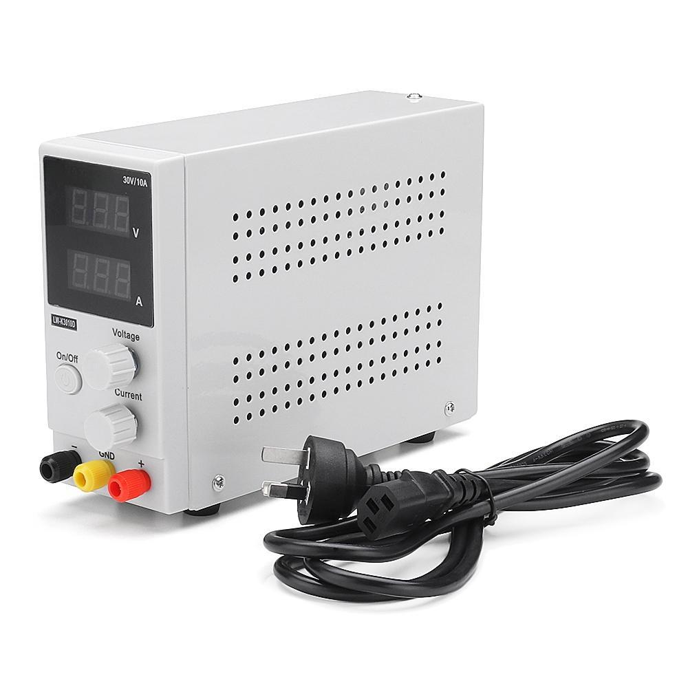 110V/220V justerbar 0–30V 0–10A digital likestrømsforsyning, svitsjstrømforsyning, regulert likestrømsstrømforsyning