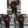 Female Short Style Coat With Notch Collar For Elegant Office Wear