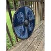Bouclier viking en bois médiéval, bouclier rond, inquiète, cosplay, jeu de rôle, décoration murale
