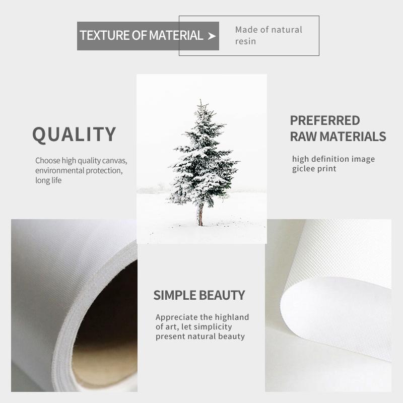 Moderne natuur landschap foto canvas schilderij muur kunst winterlandschap bos herten poster en print voor thuis muur decor foto